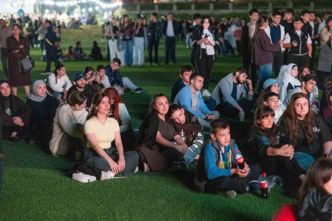 "AzerGold" QSC və Bakı Media Mərkəzinin təşkilatçılığı ilə Daşkəsəndə milli kino seansı keçirilib - FOTO