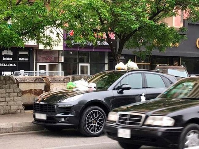Bakıda "Porsche" sürücüsü sakinləri qəzəbləndirdi - Belə cəzalandırdılar - FOTOLAR