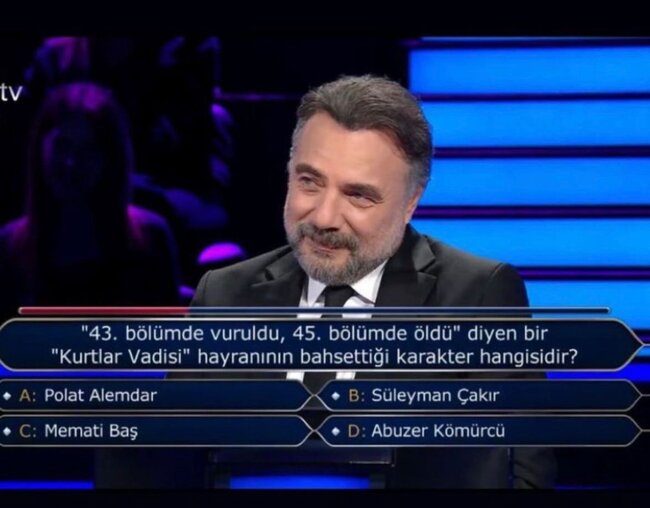 "Kurtlar Vadisi"nin Çakırını kövrəldən sual