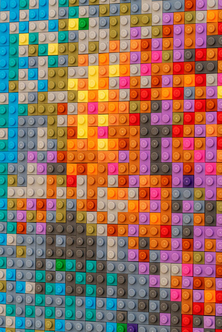 650 min ədəd "LEGO" hissəciklərindən Monenin rəsm əsərini yaratdı - FOTO