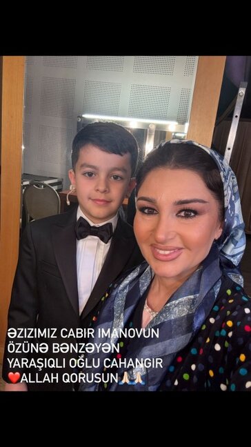 Cabir İmanovun oğlu ilə fotosunu paylaşdı