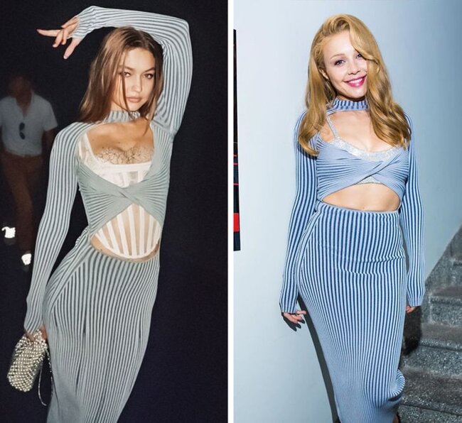 Oxşar geyinən MƏŞHURLAR - FOTO