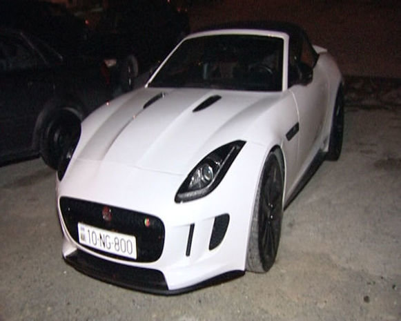 Bakıda reyd: "Jaguar"ın sürücüsü sərxoş vəziyyətdə saxlanıldı - FOTOLAR