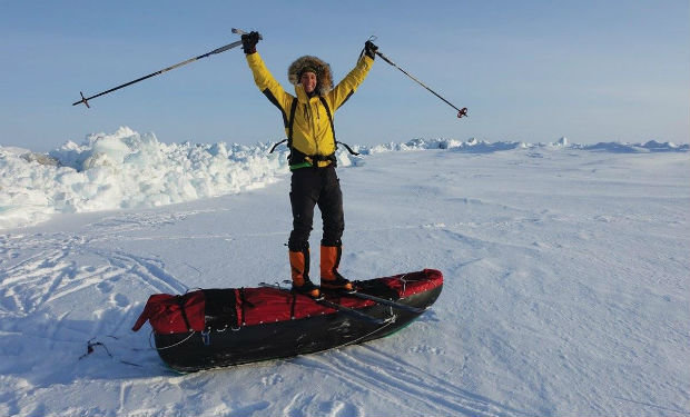 Antarktidanın bir ucundan o biri ucuna təkbaşına keçdi — FOTOLAR