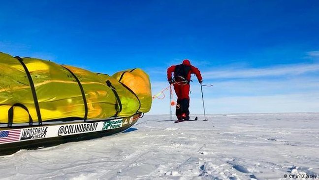 Antarktidanın bir ucundan o biri ucuna təkbaşına keçdi — FOTOLAR