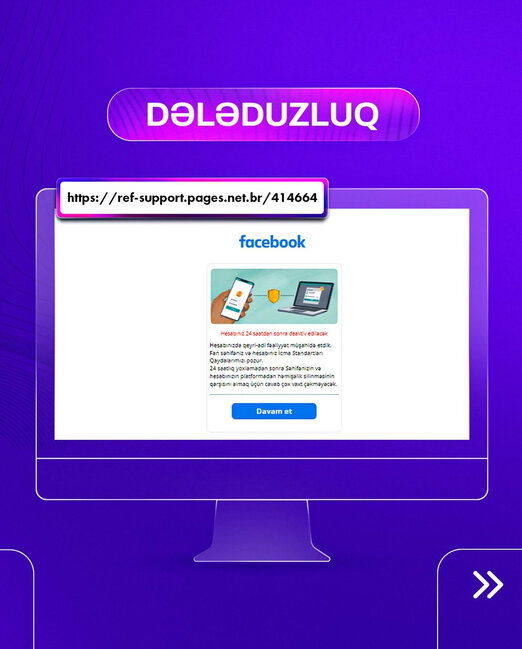 Azərbaycanda "Facebook" istifadəçilərinə Dövlət Xidməti tərəfindən XƏBƏRDARLIQ - FOTO