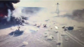 İraqda terrorçuların avtomobilinin partladıldığı anın görüntüləri yayılıb - VİDEO