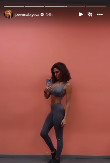 Cazibədar Pərvin fit görünüşü ilə HEYRAN ETDİ - FOTOLAR