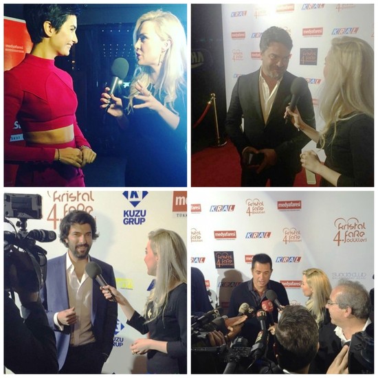 Aparıcı Aysel Türkiyəli məşhurlarla bir arada