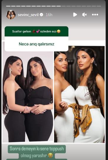 Sevil-Sevinc bacılarının "toppuş" vaxtları - FOTO