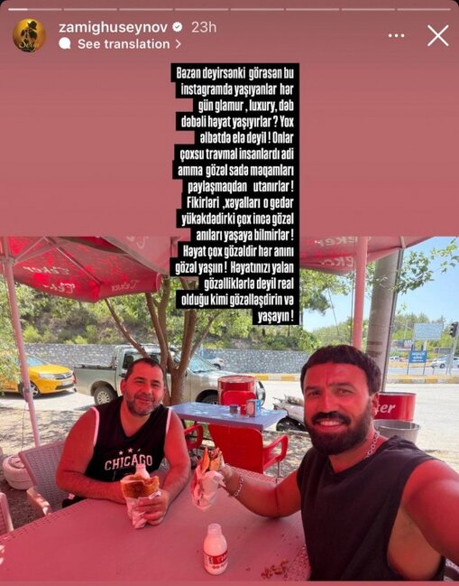 "Dəbdəbəli həyatını paylaşanlar travmalı insanlardır"