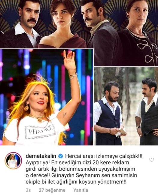 Demet Akalın məşhur serialı - TƏNQİD ETDİ