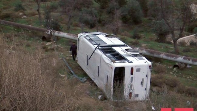 Bakıda sərnişin avtobusu aşdı: 25 yaralı - ADLAR