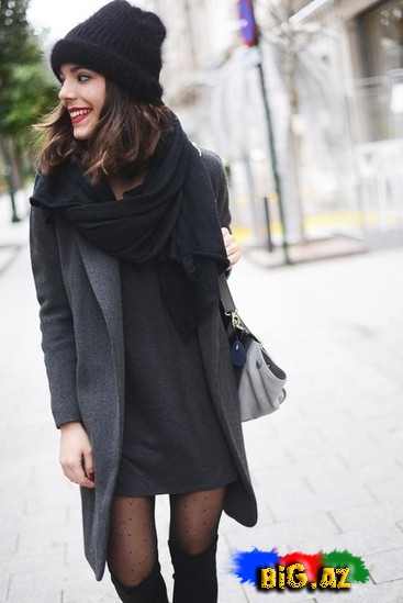 Qışın dəbli şərf kombinləri - FOTO