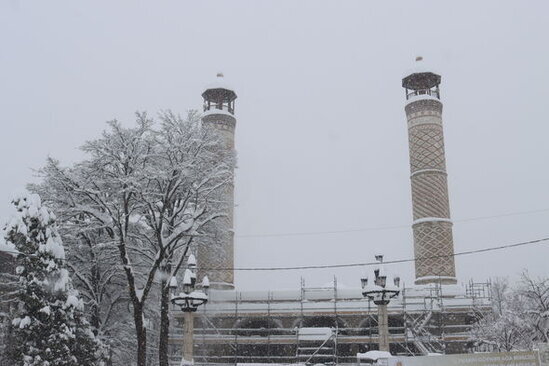 Qarlı Şuşadan heyrətamiz görüntülər - FOTO-VİDEO