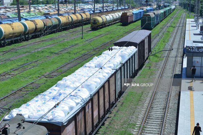 Rusiyadan Ermənistana Azərbaycandan tranzit keçməklə 126 ton karbamid və 67 ton un yola salınıb - FOTO