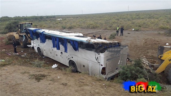 Aşan avtobusda üç zəvvarımız öldü- SON DƏQİQƏ - FOTO