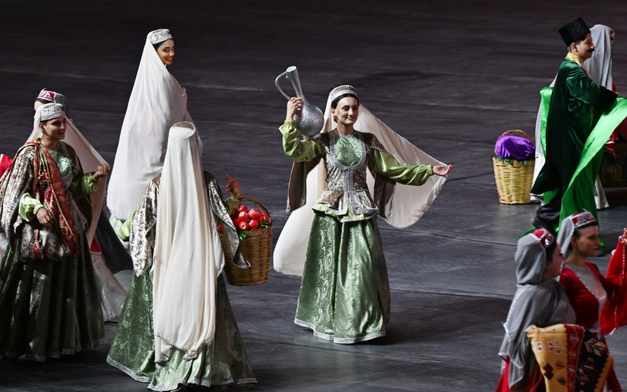 İlham Əliyev və Mehriban Əliyeva Gəncədə III MDB Oyunlarının açılış mərasimini izləyiblər