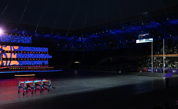 İlham Əliyev və Mehriban Əliyeva Gəncədə III MDB Oyunlarının açılış mərasimini izləyiblər