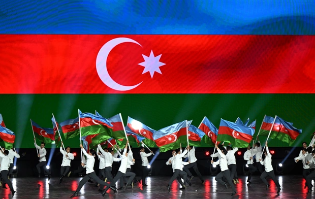 İlham Əliyev və Mehriban Əliyeva Gəncədə III MDB Oyunlarının açılış mərasimini izləyiblər