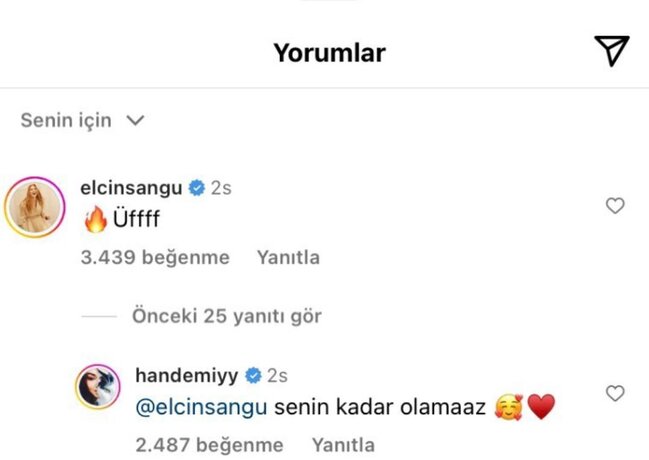 Elçin Sangu Hande Erçelin yeni saçlarına rəy bildirdi-FOTO