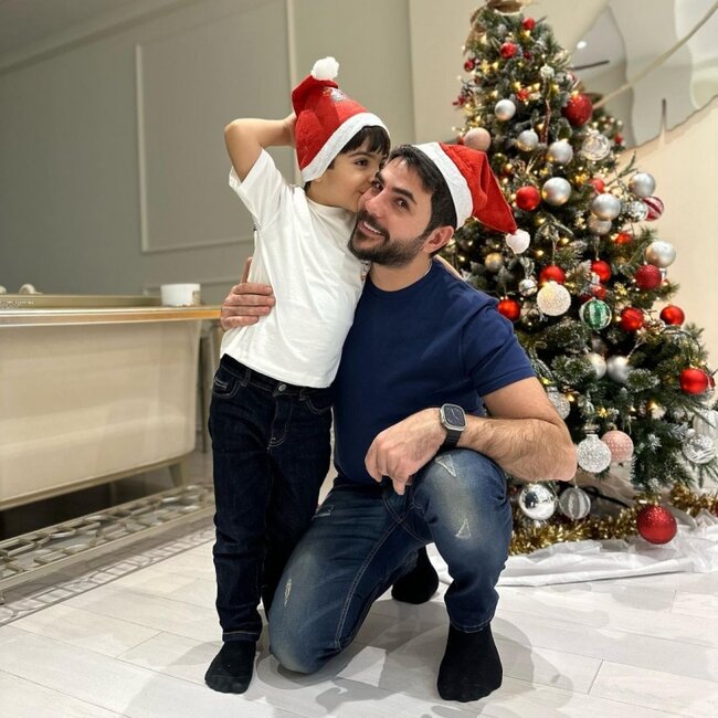 Elçin Cəfərov oğlu ilə - FOTOLAR