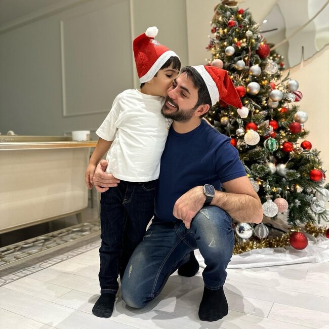 Elçin Cəfərov oğlu ilə - FOTOLAR