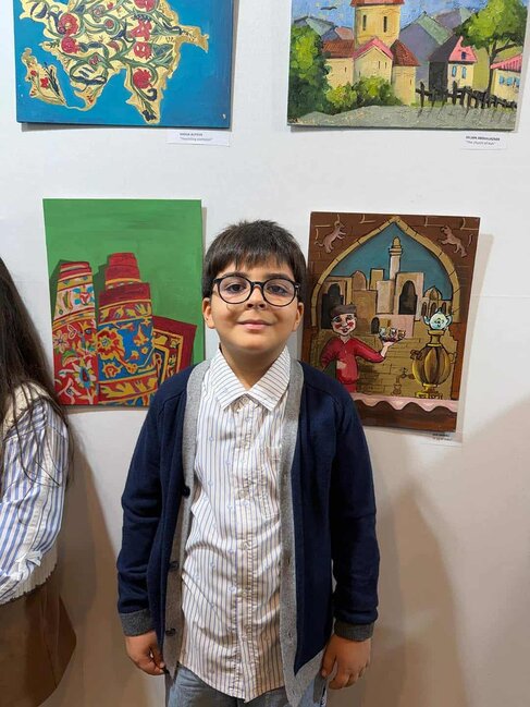 Elçinin oğlunun əsərləri Luvr muzeyində sərgiləndi - FOTOLAR