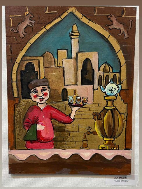 Elçinin oğlunun əsərləri Luvr muzeyində sərgiləndi - FOTOLAR