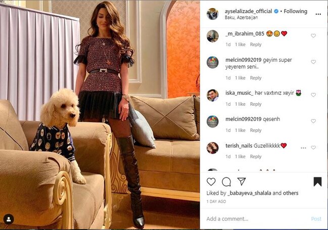 Aysel Əlizadə qısa ətəyi ilə izləyicilərinin zövqünü oxşadı - FOTO