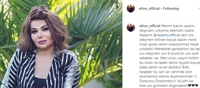 Daha bir müğənni Təranə-Musa cütlüyünü ÖZÜNƏ DÜŞMƏN ELAN ETDİ - FOTO