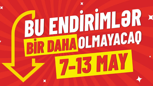 "BU ENDİRİMLƏR BİR DAHA OLMAYACAQ": Tam 7 gün hər kəs Tamstore-dən danışacaq