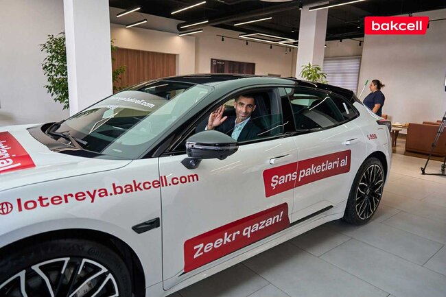 Bakcell lotereyasında ilk "Zeekr 001" qalibə təhvil verildi!