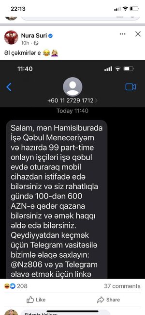 Bu mesajlardan sizə də gəlir? - Ehtiyatlı olun!
