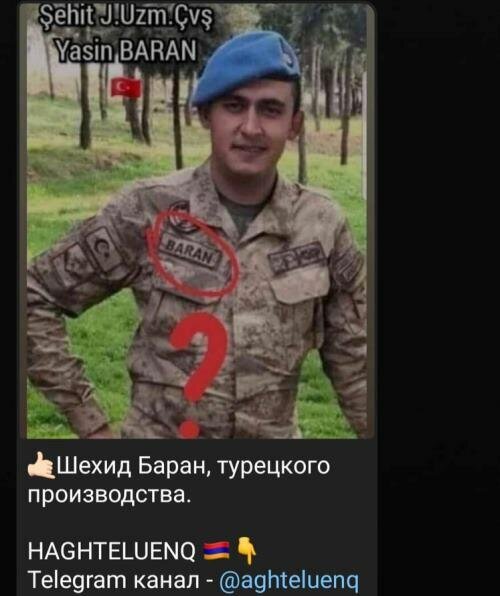 Ermənilər türk şəhidi Qarabağda 