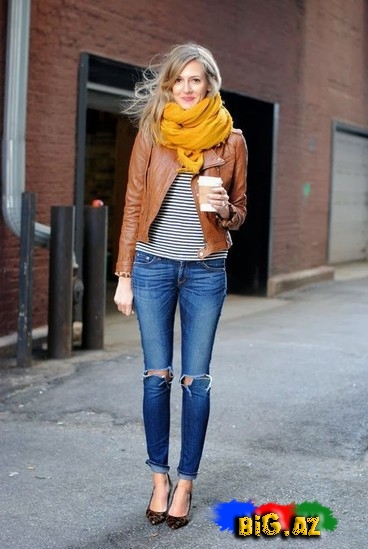 Qışın dəbli şərf kombinləri - FOTO