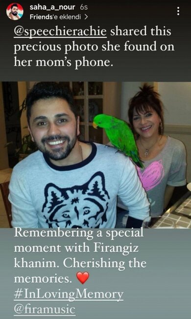 Firəngiz Rəhimbəyovanın heç yerdə olmayan fotolarını paylaşdı