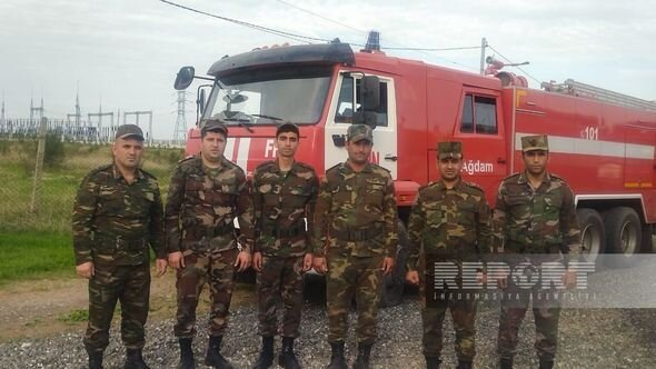 FHN-in 15 ədəd xüsusi təyinatlı yanğınsöndürmə avtomobili heyəti ilə birgə Xankəndiyə yola salınıb - FOTO