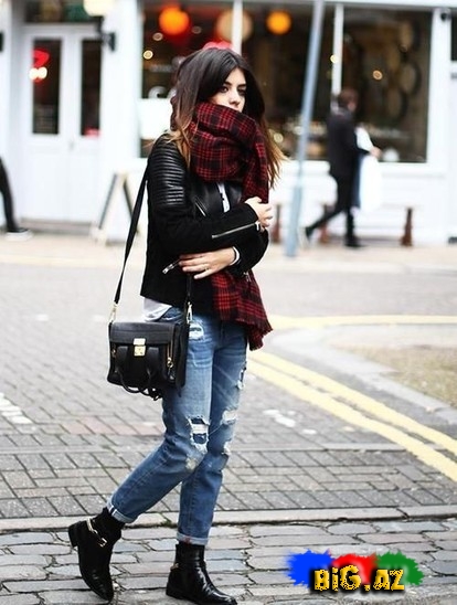 Qışın dəbli şərf kombinləri - FOTO