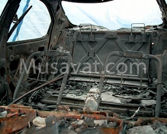Bakıdakı "ştrafnoy"da yandırılan maşınların FOTOLARI