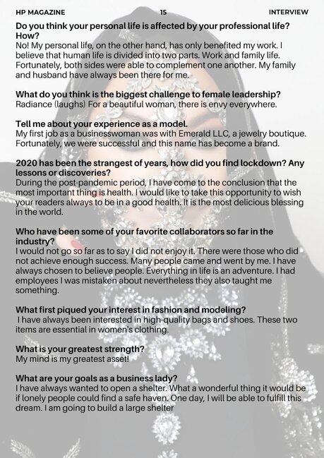 Ruhi Əliyeva ərəb dərgisinin üz qabığında - FOTO