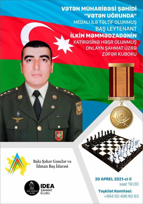 Vətən müharibəsi şəhidinin xatirəsinə şahmat yarışı keçiriləcək - FOTO