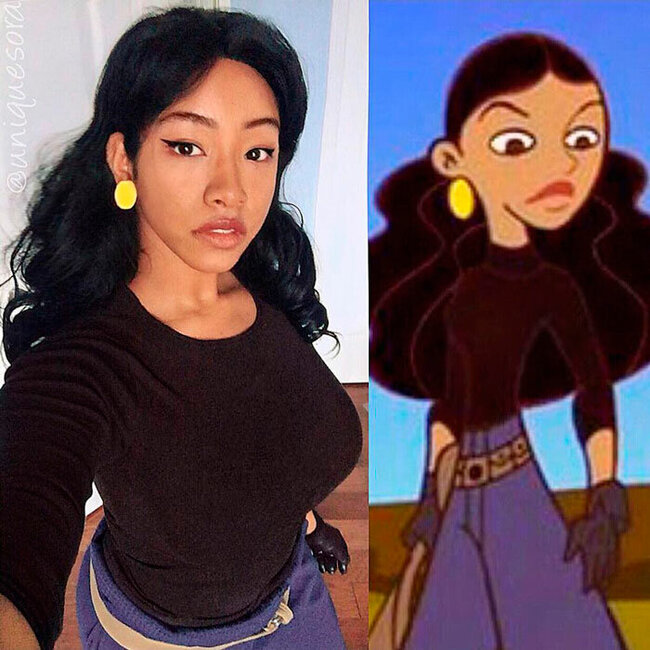 Bu qız özünü istənilən personaja çevirə bilir - FOTOLAR