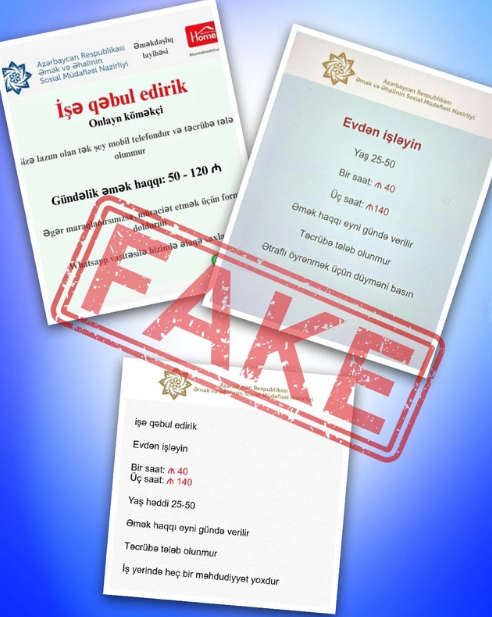 Dövlət qurumu "WhatsApp" üzərindən yayılan iş elanları ilə bağlı XƏBƏRDARLIQ ETDİ