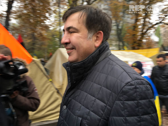 Saakaşvilinin tərəfdarları Kiyevdə mitinq keçirir – FOTO