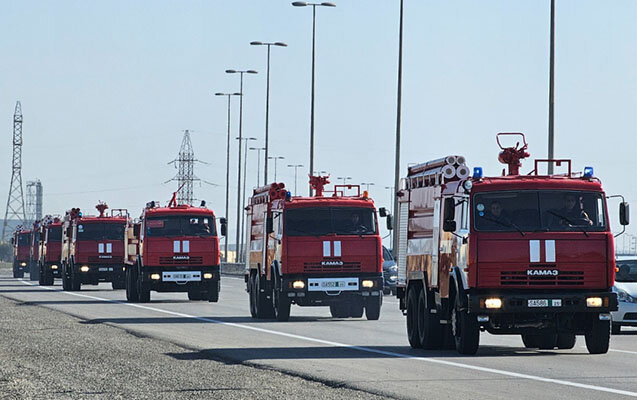 Prezident tapşırdı - Qırğızıstana 10 "KamAZ" göndərildi