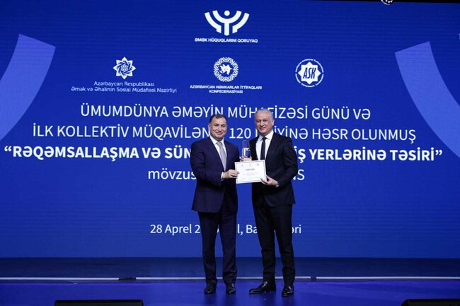 Azərsun Holdinq" mükafata layiq görülüb