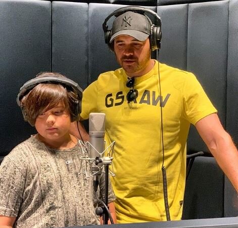 Emin Ağalarov oğlu Əli və qızı Afina ilə - FOTOLAR