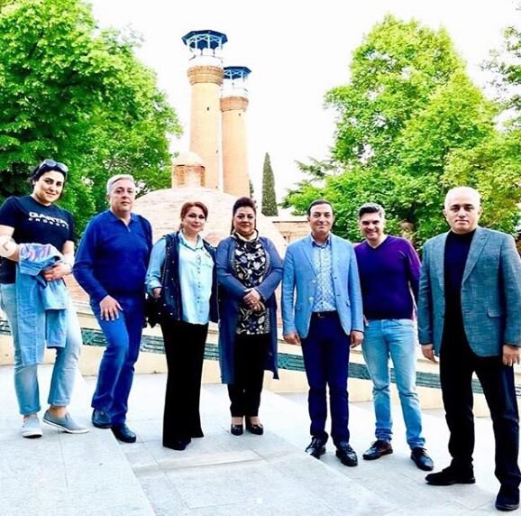 Mələkxanım Əyyubova ziyarətgahda - fotolar