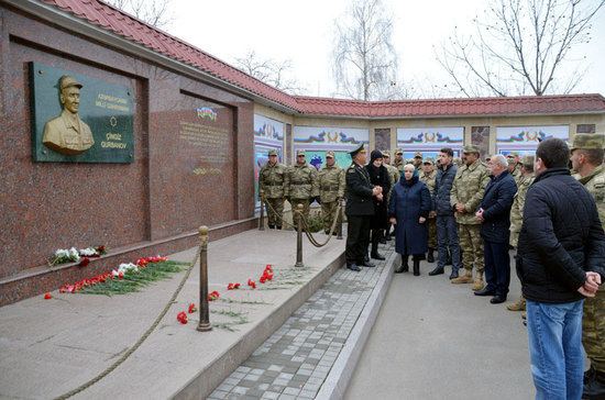 Milli Qəhrəman Çingiz Qurbanovun ad günü qeyd edilib - FOTOLAR